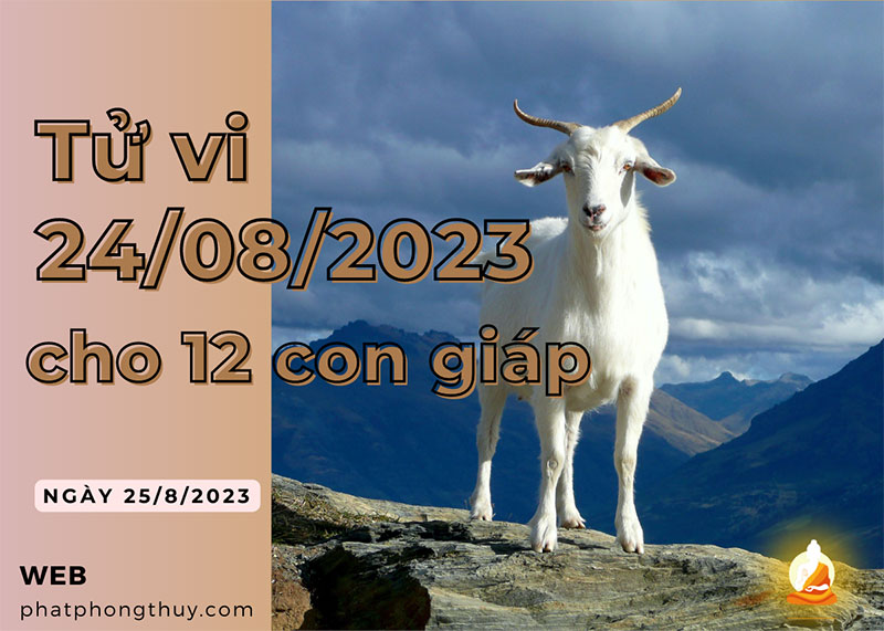Tử vi 25/8/2023 của 12 con giáp
