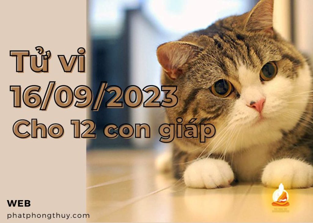 Tử vi 16/09/2023 cho 12 con giáp