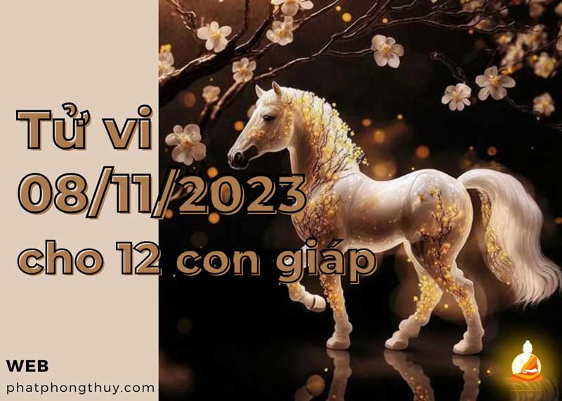 Tử vi ngày 8/11/2023 của 12 con giáp