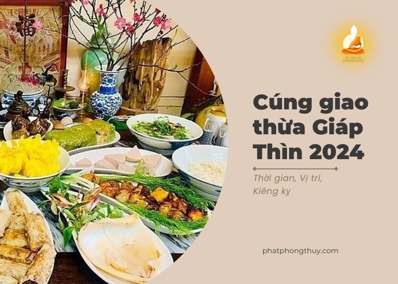 Mâm cúng giao thừa Giáp Thìn 2024