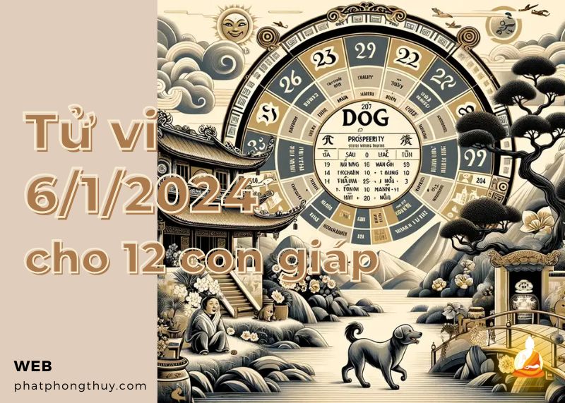 Tử vi ngày 6/1/2024 của 12 con giáp: Sửu cẩn thận, Tuất chăm chỉ