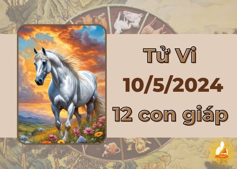 Xem tử vi ngày 10/5/2024 của 12 con giáp: Ngọ công danh thuận buồm, Thân trắc trở tình duyên