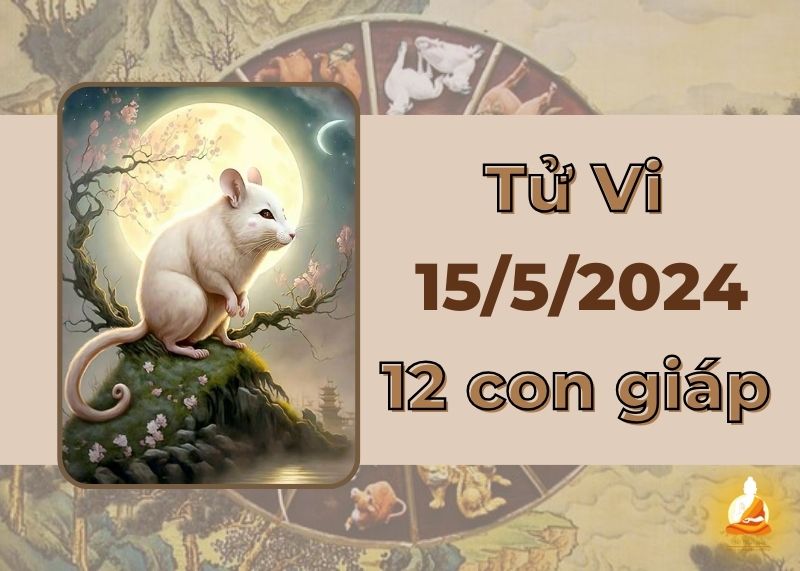 Xem tử vi ngày 15/5/2024 của 12 con giáp: Tý vận may tài lộc, Dậu dễ bị soi mói