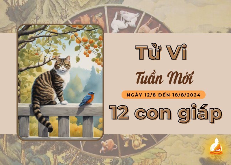 Xem tử vi tuần mới 12/8 - 18/8/2024 của 12 con giáp